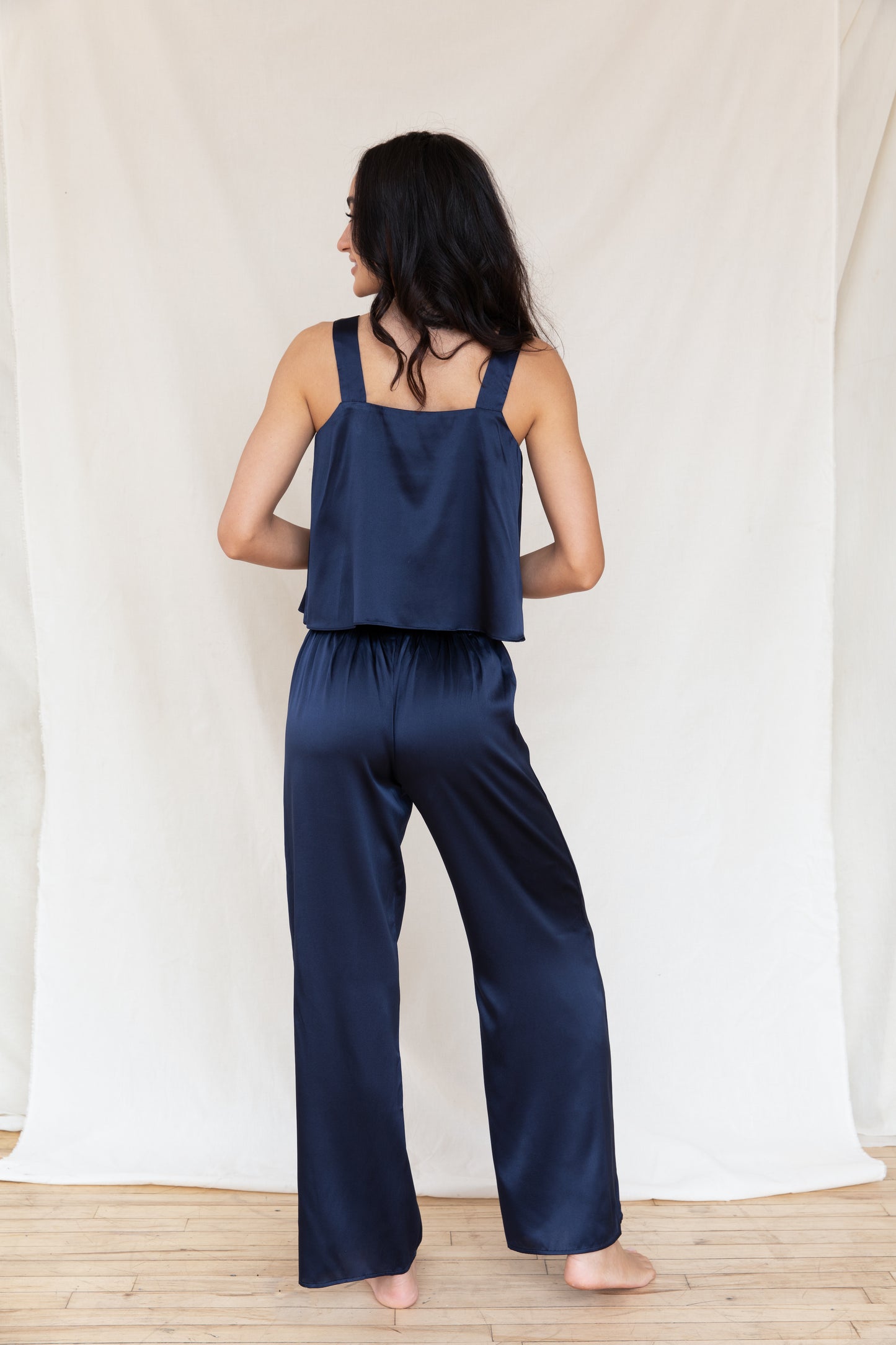 Mulberry Silk Wide Leg Pant Set