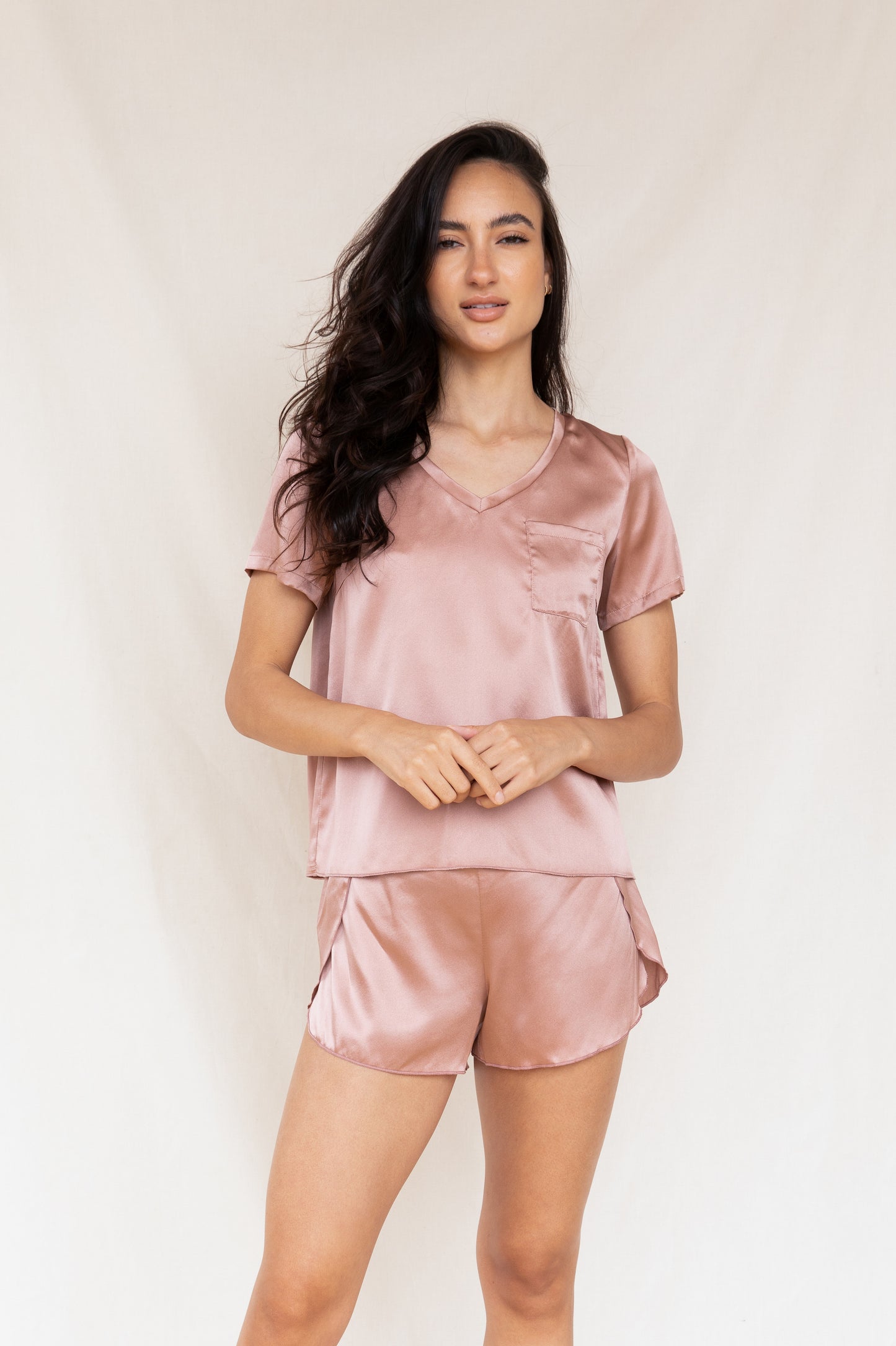 Mulberry Silk Tee Set