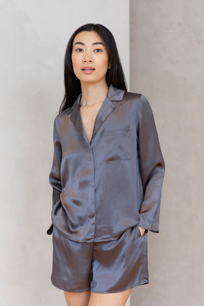 luxury natural and sustainable silk sleepwear and pajamas for women